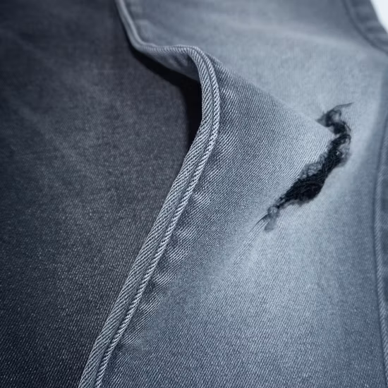 Zz1252 Eco Friendly Repreve Poliéster Algodón Spandex Tela vaquera verde