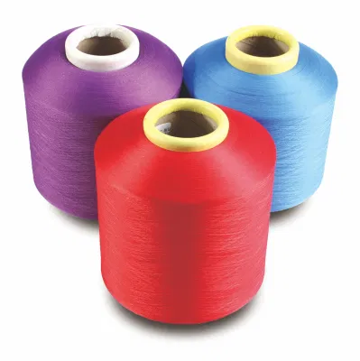 DTY Poliéster Acy 150/48/40 Ddb Spandex elástico Calcetines cubiertos de aire Tela vaquera Hilados de máquina para hacer punto